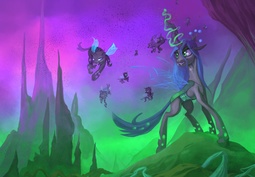 thumbnail of 13437__safe_artist-colon-envidia14_queen+chrysalis_changeling_changeling+queen_absurd+resolution_changeling+swarm_featured+image_female_flying_glowing+horn_hi.jpg