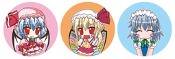thumbnail of lolibooru 626501 blush_stickers flandre_scarlet frilled_shirt_collar looking_at_viewer multicolored_wings puffy_short_sleeves remilia_scarlet white_headwear.jpg