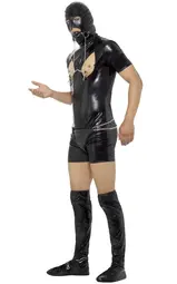 thumbnail of smf-45599-mens-funny-black-bondage-gimp-fancy-dress-costume-side-image.webp