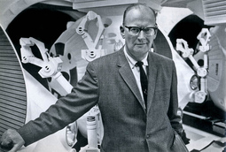 thumbnail of Arthur C. Clarke in February 1965, on one of the sets of 2001: A Space Odyssey.jpg