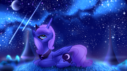 thumbnail of 667309__safe_artist-colon-daryaberry_milky+way_princess+luna_alicorn_pony_crescent+moon_crown_cute_female_folded+wings_grass_jewelry_lunabetes_mare_moon_night_.png