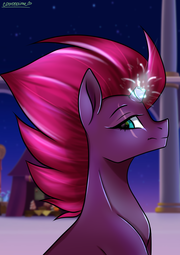 thumbnail of 2290713__safe_artist-colon-chickenbrony_tempest+shadow_pony_unicorn_broken+horn_eye+scar_female_horn_looking+at+you_looking+back_looking+back+at+you_mare_scar_s.png