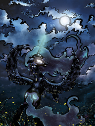 thumbnail of 2211864__safe_artist-colon-metanagon_nightmare+moon_alicorn_firefly+(insect)_insect_pony_cloud_full+moon_glowing+eyes_glowing+horn_horn_magic_moon_.jpeg