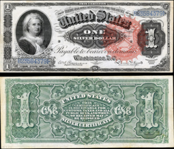 thumbnail of $1 Silver Certificate, Series 1886, Fr.215, depicting Martha Washington.PNG
