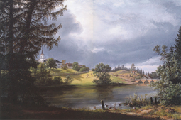 thumbnail of Johan Christian Claussen Dahl - Frogner Hovedgård (1842).jpg