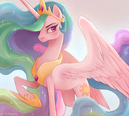 thumbnail of 1858715__safe_artist-colon-kodabomb_princess+celestia_alicorn_crown_female_gradient+background_jewelry_majestic_mare_pony_praise+the+sun_raised+hoof_re.jpeg