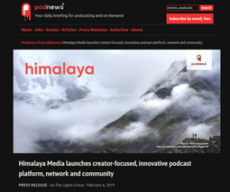 thumbnail of Himalaya Media launches creator-focused innovative podcast platform network and community.png