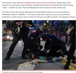 thumbnail of 1-21-2023 Antifa Night of Rage in Atlanta after activist killed - Kemp says it's not a protest these are crimes-2.jpg