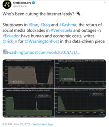 thumbnail of Screenshot_2019-11-21 NetBlocks org on Twitter Who's been cutting the internet lately 🔌 Shutdowns in #Iran, #Iraq and #Kas[...].png