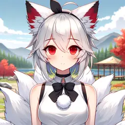 thumbnail of DALL·E 2024-02-26 16.38.49 - Create an image of an anime-style character with fox-like features. The character should have white hair and fox ears, red eyes, and a small red marki.webp
