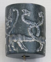 thumbnail of 3000 BC cylinder seal of Uruk with serpopard design..jpg