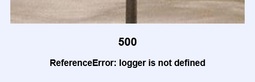 thumbnail of 500 ReferenceError  logger is not defined.jpg