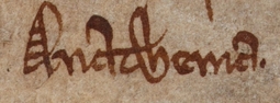 thumbnail of Soliloquies_OE_-_Anathema_British_Library_Cotton_MS_Vitellius_A_XV_folio_5r.jpg