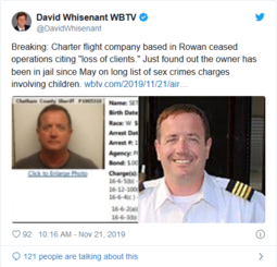 thumbnail of Owner of Rowan aircraft charter company charged with sex offenses involving child; business closing(1).png