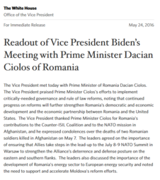 thumbnail of Readout of Vice President Biden’s Meeting with Prime Minister Dacian Ciolos of Romania.png