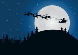 thumbnail of vector-silhouette-santa-claus-with-reindeer-sleigh-above-the-hill-with-moon-light-in-forest-winter-season.jpg