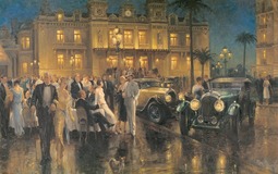thumbnail of Alan Fearnley (1942-) Bentleys At The Casino.jpg