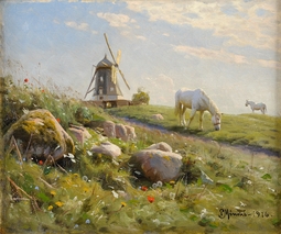 thumbnail of Peder Mørk Mønsted (1859–1941) Spring idyll - oil on canvas 1916.jpg