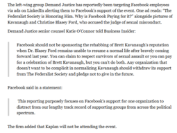 thumbnail of Report Facebook Sponsors Event Featuring Brett Kavanaugh, Risks Angering Employees Breitbart(1).png