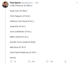 thumbnail of Screenshot_2019-11-22 Paul Sperry on Twitter Here is list of the 31 vulnerable House Dems in 2020--all from districts won b[...](2).png