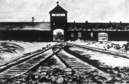 thumbnail of tracks_to_death_auschwitz-birkenau_credit_-_charcoal_on_paper_40_x_25.5_holocaust_series_23_collection_skirball_museum_hebrew_union_college_los_angeles_california-480x313.jpg