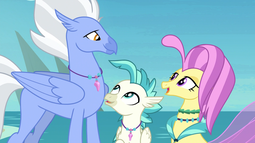 thumbnail of 1716882__safe_screencap_ocean+flow_sky+beak_terramar_surf+and-fwslash-or+turf_spoiler-colon-s08e06_beach_classical+hippogriff_family_father+and+son_fem.png