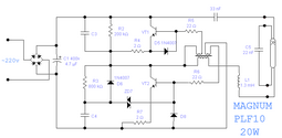 thumbnail of схема ЭПРА люминисцентной лампы MAGNUM PLF10 20W.png