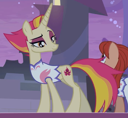 thumbnail of 2126309__safe_screencap_fire+flare_the+summer+sun+setback_spoiler-colon-s09e17_clothes_cropped_female_leotard_mare_pony_unicorn.png