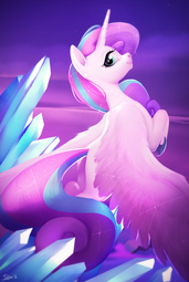 thumbnail of 1108263__safe_artist-colon-imalou_princess+flurry+heart_the+crystalling_alicorn_crystal_female_flying_looking+at+you_mare_older_pony_smiling_solo.jpeg