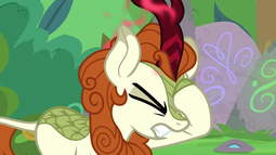 thumbnail of 268289__safe_autumn+blaze_kirin_spoiler-colon-s08_angry_cloven+hooves_eyes+closed_facehoof_female_screencap_solo_sounds+of+silence.png