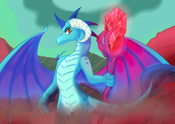 thumbnail of 2117119__safe_artist-colon-mantarwolf_princess+ember_bloodstone+scepter_dragon_dragoness_dragon+lord+ember_female_high+res_scepter_signature_smiling_so.png