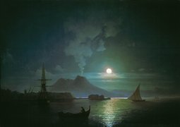 thumbnail of Неаполь в лунную ночь. Везувий. 1870.jpg