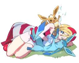 thumbnail of __eevee_glaceon_and_irida_pokemon_and_1_more_drawn_by_qwertybees__sample-708a2d47192188e1904ab1a1447258a6.jpg