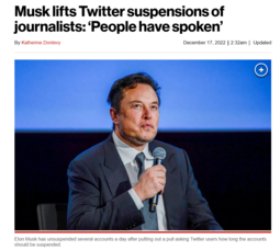 thumbnail of 12-16-2022 Elon unbans whiny bitch journos.png