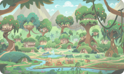 thumbnail of 1878917__safe_sounds+of+silence_spoiler-colon-s08e23_background_forest_gameloft_kirin+village_no+pony_river_treehouse_village.png