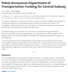 thumbnail of Pelosi Announces Department of Transportation Funding for Central Subway.png
