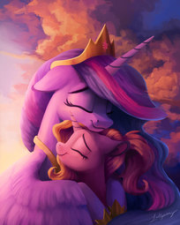 thumbnail of 2174968__safe_artist-colon-lollipony_luster+dawn_twilight+sparkle_alicorn_pony_unicorn_the+last+problem_spoiler-colon-s09e26_digital+art_duo_eyes+close.jpeg