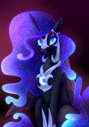 thumbnail of 2346632__safe_artist-colon-daryaberry_nightmare+moon_alicorn_pony_blue+eyes_ethereal+mane_eyelashes_female_high+res_hoof+shoes_horn_jewelry_looking+at+you_mare_.jpg