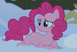 thumbnail of 1464168__safe_screencap_pinkie+pie_not+asking+for+trouble_earth+pony_female_mare_night_pony_prone_sad_snow_solo_yakyakistan.png