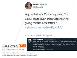 thumbnail of Ilhan Omar brother name said Imam of Peace.png