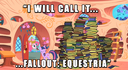 thumbnail of 9735__safe_edit_edited+screencap_screencap_pinkie+pie_twilight+sparkle_fallout+equestria_party+of+one_basket_earth+pony_female_golden+oaks+library_imag.png