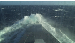 thumbnail of The stealth destroyer Zumwalt sails through rough seas testing.png