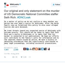 thumbnail of Km0q0  WikiLeaks on Twitter Our original and only statement on the murder.jpg