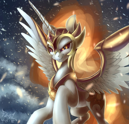thumbnail of 1702834__safe_artist-colon-foughtdragon01_edit_editor-colon-aurelleah_daybreaker_alicorn_armor_awesome_epic_female_fire_helmet_looking+at+you_mare_pony.jpeg