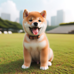 thumbnail of DALL·E 2023-10-13 14.51.20 - Photo of a cute Shiba Inu puppy sitting on a grassy field with its tongue out.png