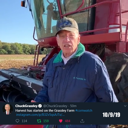 thumbnail of Chuck Grassley twt 10092019 harvest started.png