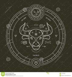 thumbnail of vintage-thin-line-taurus-zodiac-sign-label-retro-vector-astrological-symbol-mystic-sacred-geometry-element-emblem-vintage-thin-103146633.jpg
