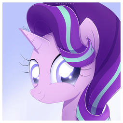 thumbnail of 2755717__safe_artist-colon-nnaly_derpibooru+import_starlight+glimmer_pony_unicorn_bust_cute_female_glimmerbetes_looking+at+you_mare_portrait_smiling_solo.jpg