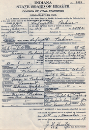 thumbnail of Certificate of Death Lafayette Perkins 1919.png