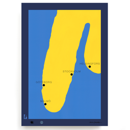 thumbnail of Studio_Blundlund_swe_map_blue_yellow_fine_art_print_design_1024x1024@2x.png